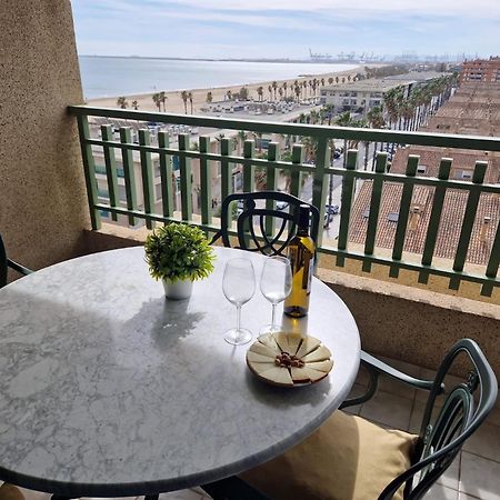 Apartamento Primera Linea De Playa Patacona Valencia Buitenkant foto