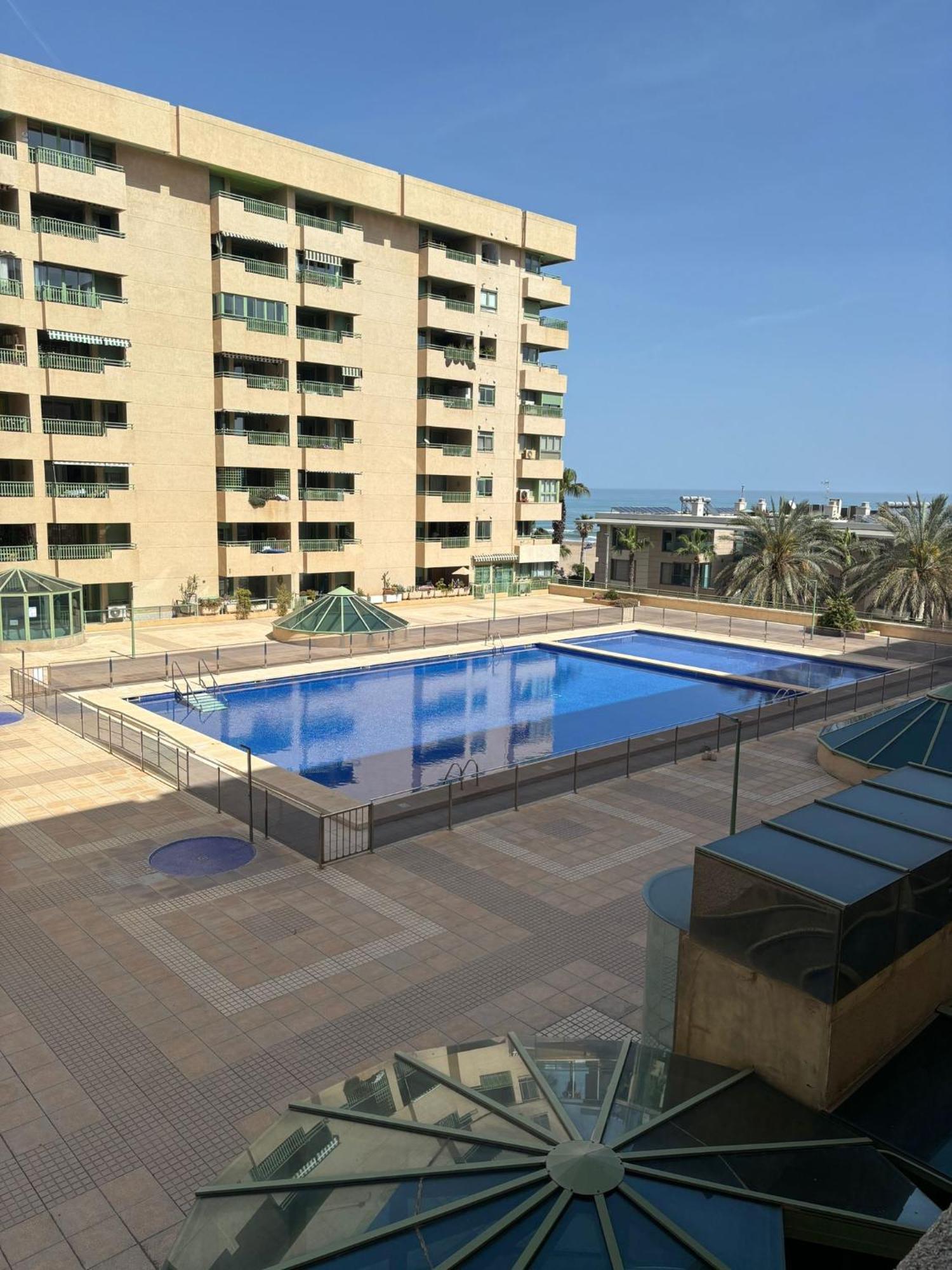 Apartamento Primera Linea De Playa Patacona Valencia Buitenkant foto